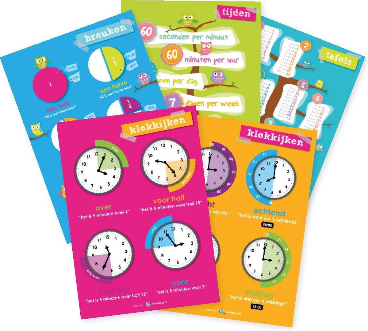   | Set educatieve posters | Rekenen (5 stuks)